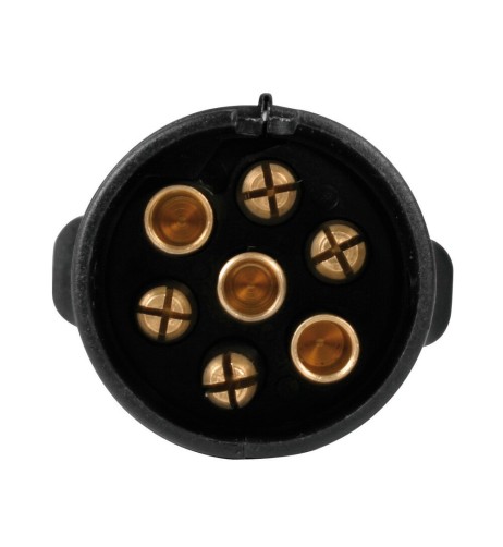 Spinotto 7 poli con fermacavo chiusura a vite