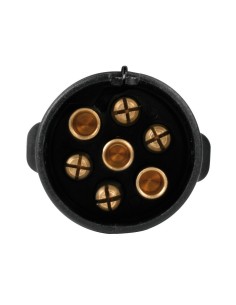 Spinotto 7 poli con fermacavo chiusura autobloccante 2