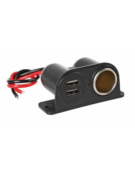 Spinotto presa accendisigari doppia USB 12 24V 