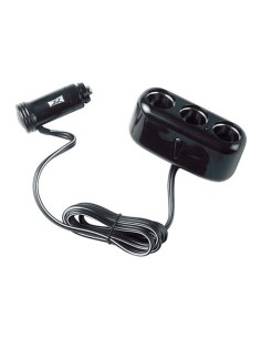 Spinotto presa accendisigari con uscita tripla con prolunga 12 24V 