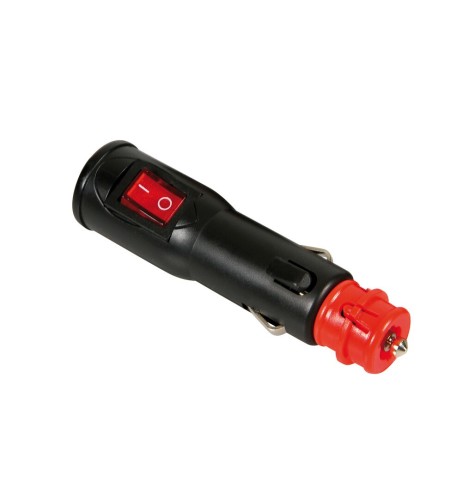 Spinotto universale per presa accendisigari 12 24V con interruttore on off