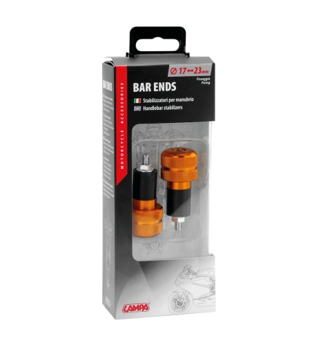 Stabilizzatori SU 4 manubrio moto universali arancio 17 23mm