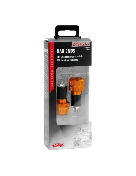 Stabilizzatori SU 4 manubrio moto universali arancio 17 23mm