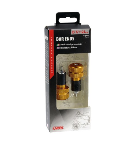 Stabilizzatori SU 4 manubrio moto universali oro 17 23mm