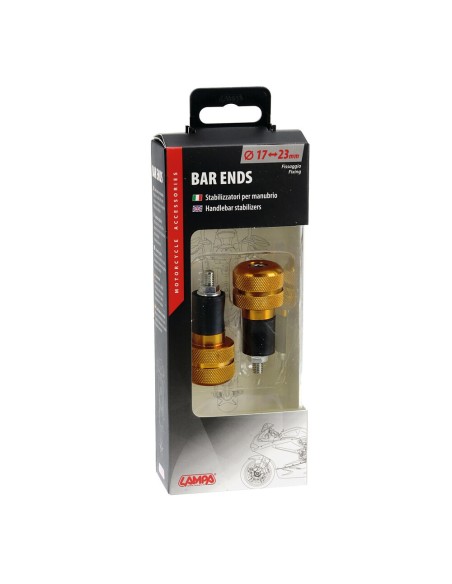 Stabilizzatori SU 4 manubrio moto universali oro 17 23mm