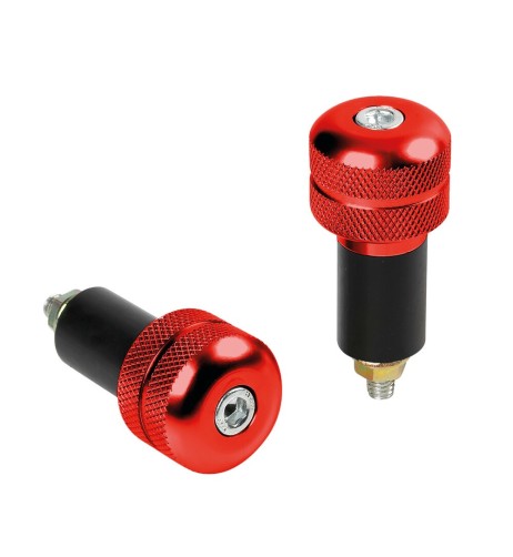 Stabilizzatori SU 4 manubrio moto universali rossi 17 23mm