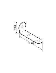 Staffa inox corta per antenna CB camion per Iveco Eurocargo con parasole 2