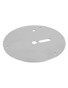 Staffa rotonda inox per lampade rotanti 145mm