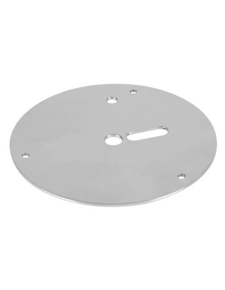 Staffa rotonda inox per lampade rotanti 145mm