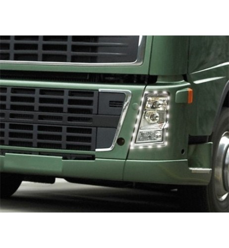 Striscia a 30 led 24V flessibile 80cm colore Rosso luce diurna