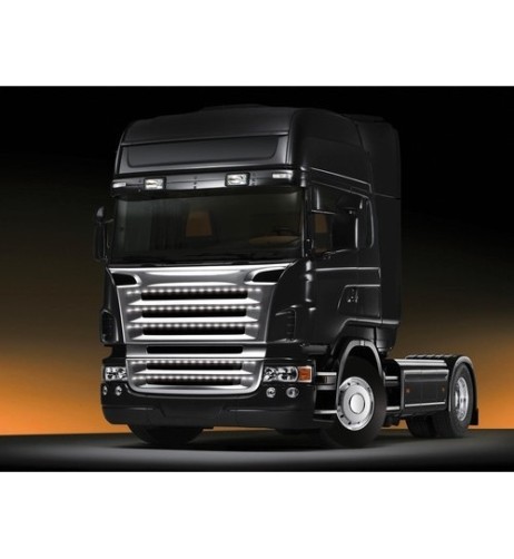 Striscia a 30 led 24V flessibile 80cm colore Rosso luce diurna