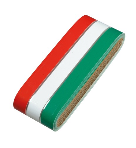 Striscia adesiva tricolore Italia in rotolo 5x500cm
