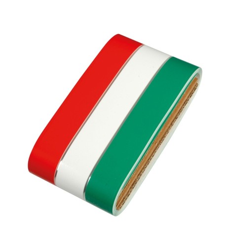 Striscia adesiva tricolore Italia in rotolo 8x500cm