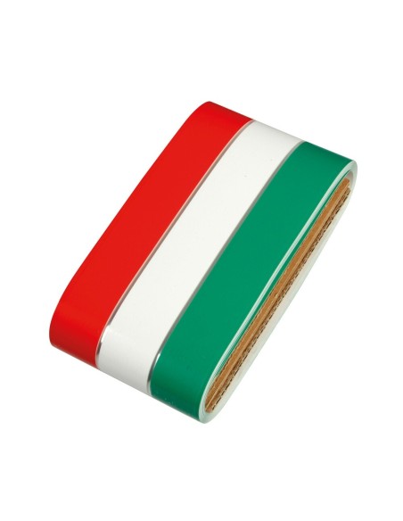 Striscia adesiva tricolore Italia in rotolo 8x500cm
