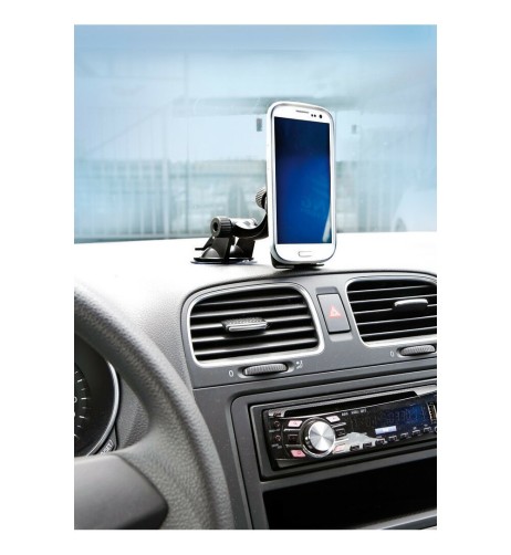 Supporto portatelefono a ventosa con gel adesivo auto camion camper 