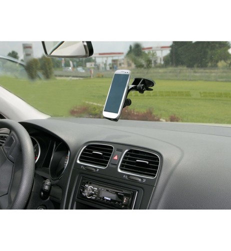 Supporto portatelefono a ventosa con gel adesivo auto camion camper 