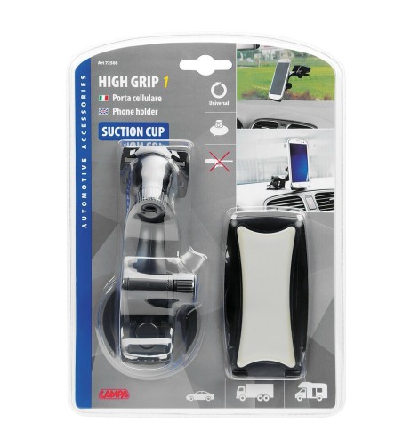 Supporto portatelefono a ventosa con gel adesivo auto camion camper
