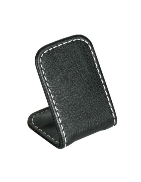Supporto portatelefono magnetico in pelle naturale con base adesiva