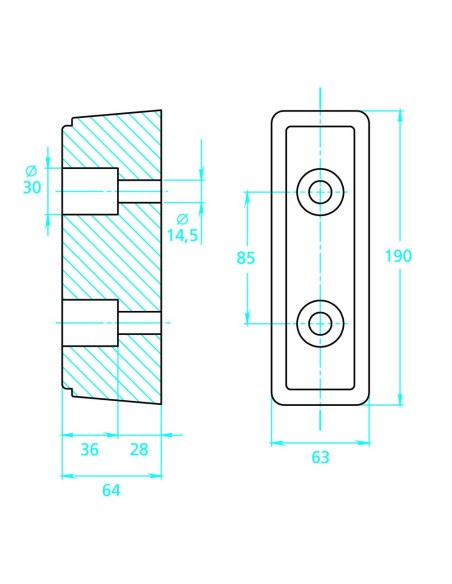 Tampone paracolpi in gomma per camion