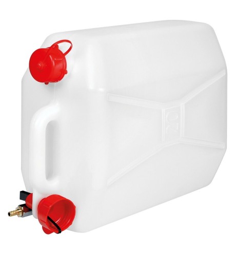 Tanica in polietilene con rubinetto in metallo uso orizzontale 20L