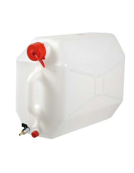 Tanica in polietilene con rubinetto in metallo uso orizzontale 25L