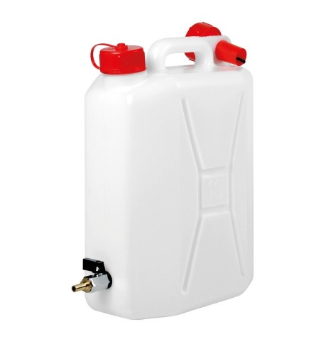 Tanica in polietilene con rubinetto in metallo uso verticale 10L