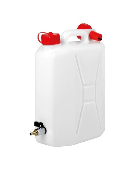 Tanica in polietilene con rubinetto in metallo uso verticale 10L