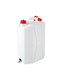 Tanica in polietilene con rubinetto in metallo uso verticale 15L