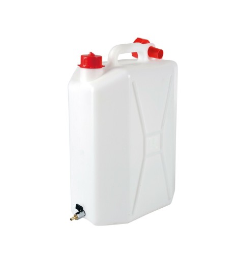 Tanica in polietilene con rubinetto in metallo uso verticale 15L