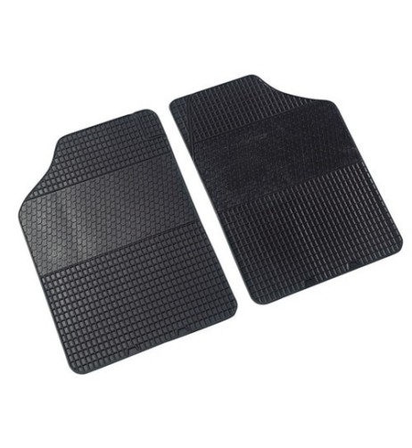 Tappetini tappeti auto anteriori in gomma bordo in rilievo 68x45cm