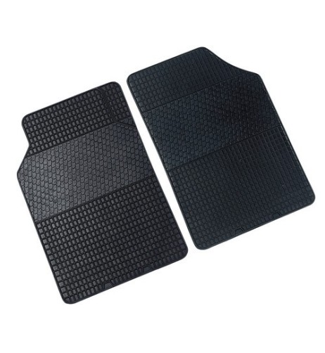 Tappetini tappeti auto anteriori in gomma bordo in rilievo 69x48cm