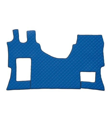 Tappeto camion similpelle imbottito Blu Mercedes Actros MP4 MP5 sed pieg