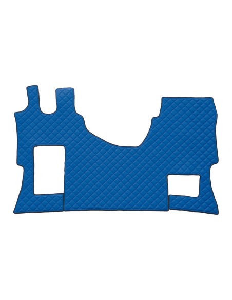 Tappeto camion similpelle imbottito Blu Mercedes Actros MP4 MP5 sed pieg