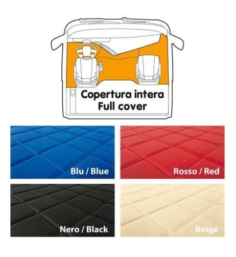 Tappeto camion similpelle imbottito Blu Mercedes Actros MP2 MP3 sedile rota