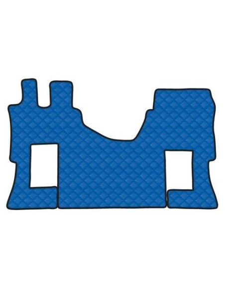 Tappeto camion similpelle imbottito Blu Mercedes Actros MP4 MP5 No tunnel