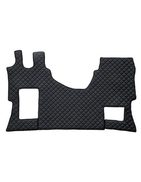 Tappeto camion similpelle imbottito Nero Mercedes Actros MP4 MP5 sed pie