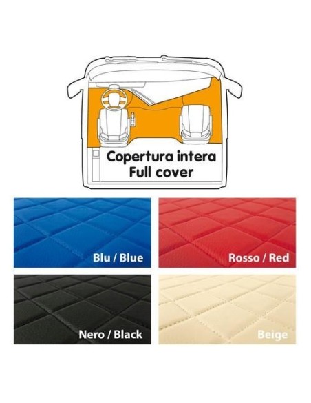 Tappeto camion similpelle imbottito Nero Mercedes Actros MP2 MP3 sedile fis