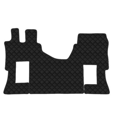 Tappeto camion similpelle imbottito Nero Mercedes Actros MP4 MP5 No tunnel