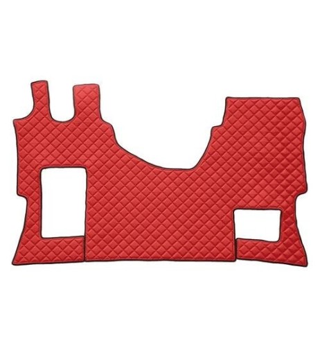 Tappeto camion similpelle imbottito Rosso Mercedes Actros MP4 MP5 sed pi