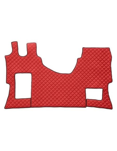 Tappeto camion similpelle imbottito Rosso Mercedes Actros MP4 MP5 sed pi
