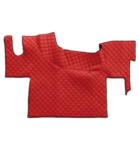 Tappeto camion similpelle imbottito Rosso Renault T senza tunnel