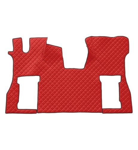 Tappeto camion similpelle imbottito Rosso Scania S no tunnel pneum dal 2