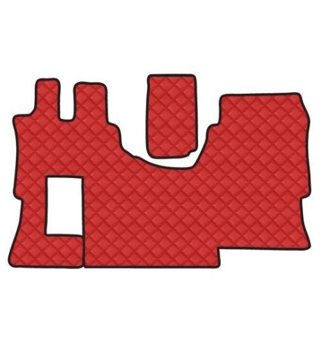 Tappeto camion similpelle Rosso Mercedes Actros MP4 MP5 Allestimento Star