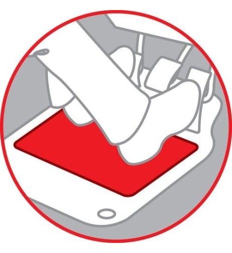 Tappeto universale battitacco in moquette 47x37cm Nero