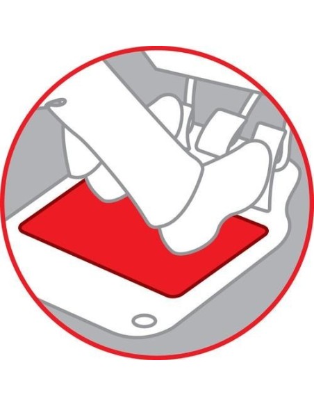 Tappeto universale battitacco in moquette 47x37cm Nero