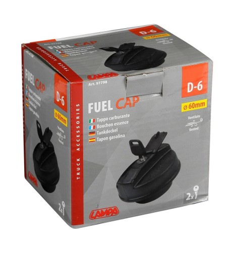 Tappo carburante ventilato 60mm per serbatoi con attacco a vite