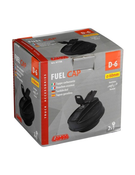 Tappo carburante ventilato 60mm per serbatoi con attacco a vite