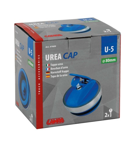 Tappo U5 con chiave per serbatoio attacco baionetta urea camion 80mm