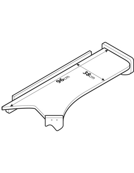 Tavolino lungo per cruscotto su misura Truck Iveco Stralis S Way