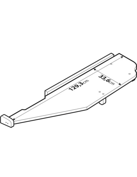 Tavolino lungo per cruscotto su misura Truck Mercedes Actros MP4 MP5